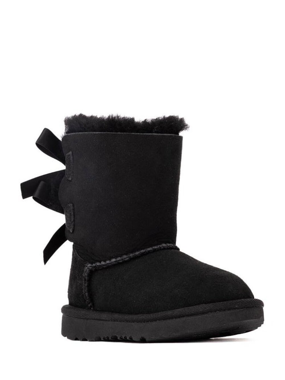 UGG Australia Black Toddler Bailey Bow II Boot Original Style 1017394T Size 7